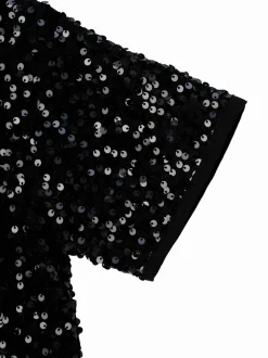 Angel & Rocket Black Leona Black Sequin Top