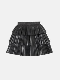 Angel & Rocket Black Lucile Metallic Tiered Rara Skirt