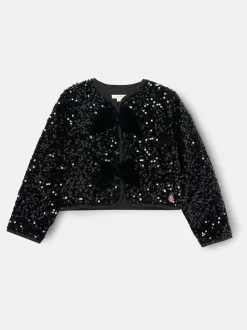 Angel & Rocket Black Maisie Velvet Sequin Jacket