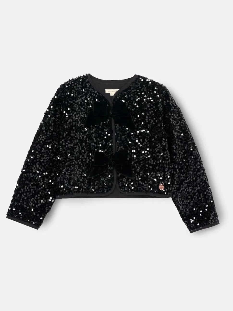 Angel & Rocket Black Maisie Velvet Sequin Jacket