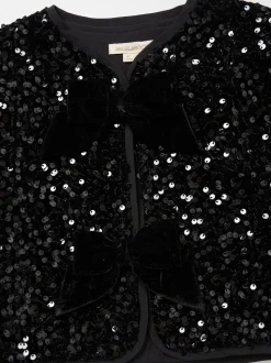 Angel & Rocket Black Maisie Velvet Sequin Jacket