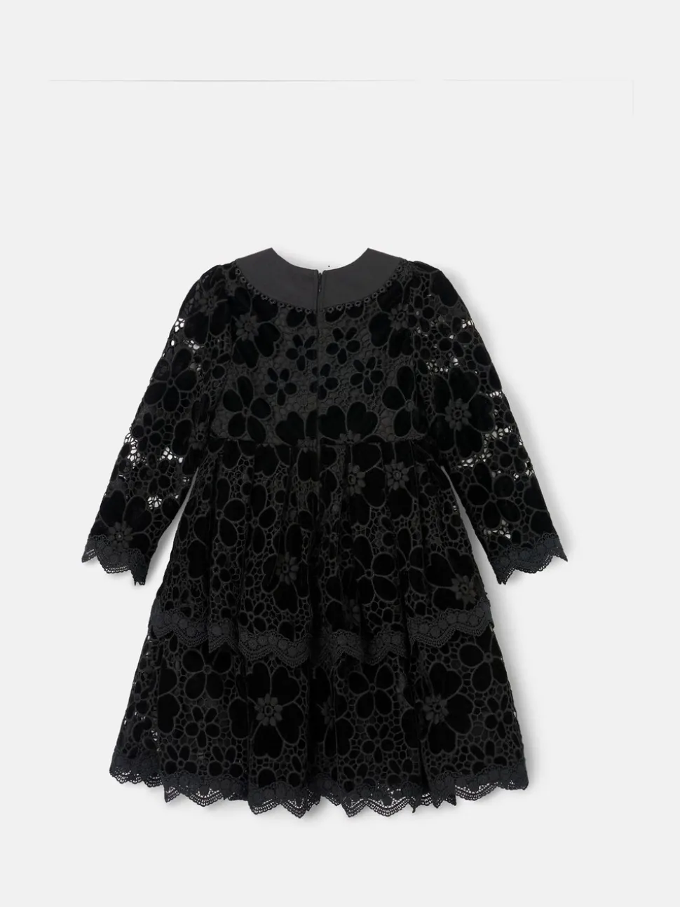 Angel & Rocket Black Mavea Velvet Lace Dress
