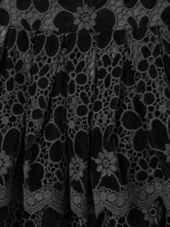 Angel & Rocket Black Mavea Velvet Lace Dress
