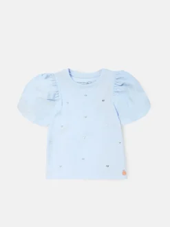 Angel & Rocket Blue Aofie Bow T-Shirt