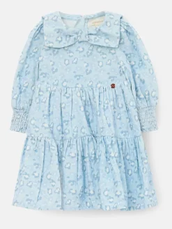 Angel & Rocket Blue AVA Bow Collar Cord Dress