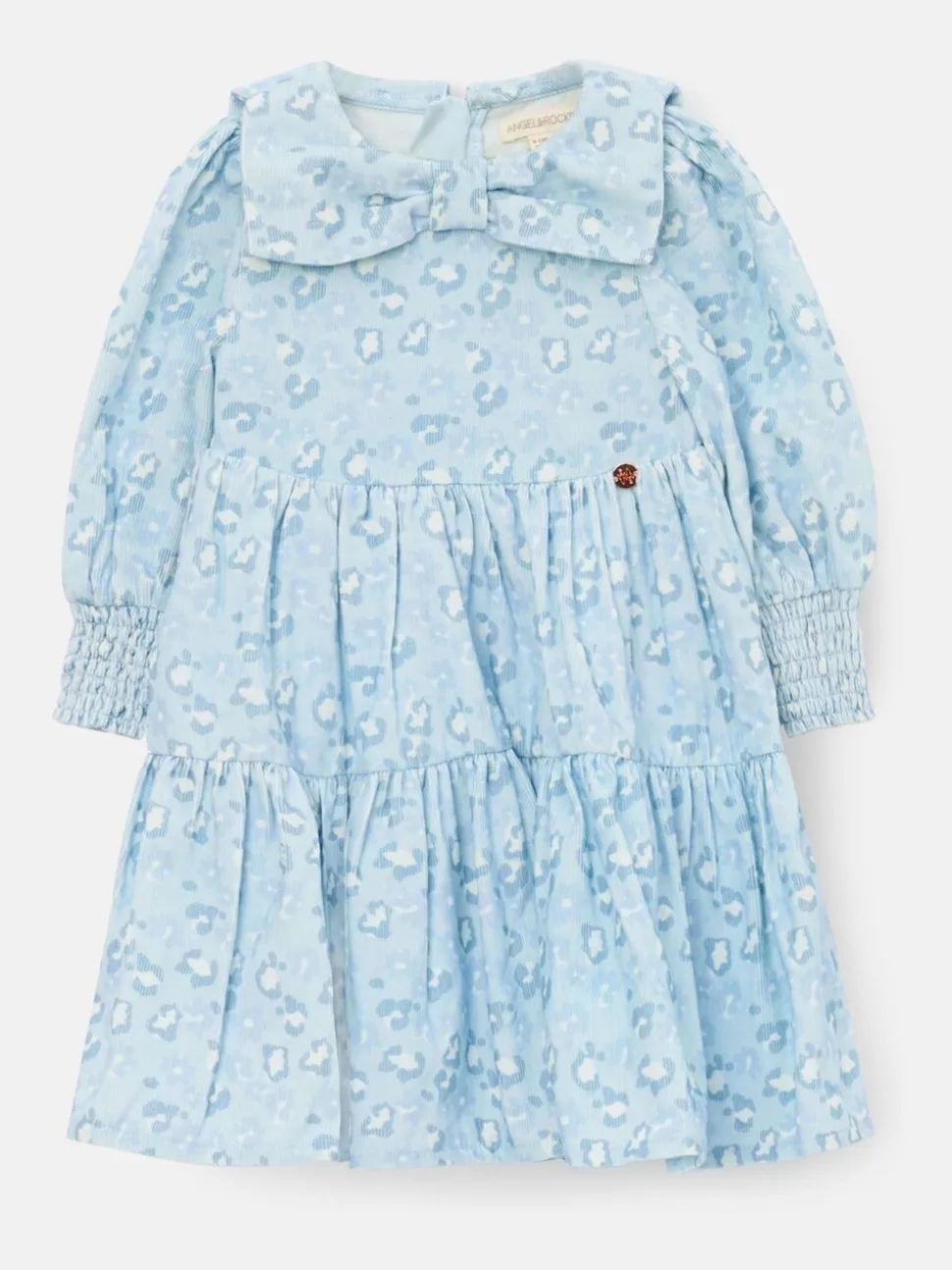 Angel & Rocket Blue AVA Bow Collar Cord Dress