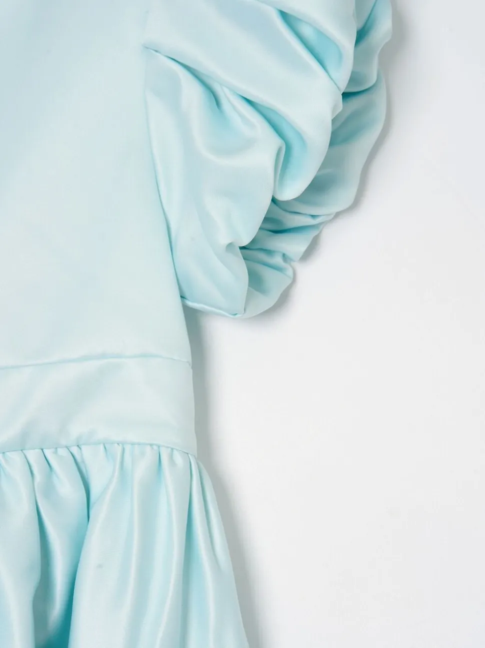 Angel & Rocket Blue Bluebell Structured Puff Sleeve Dress