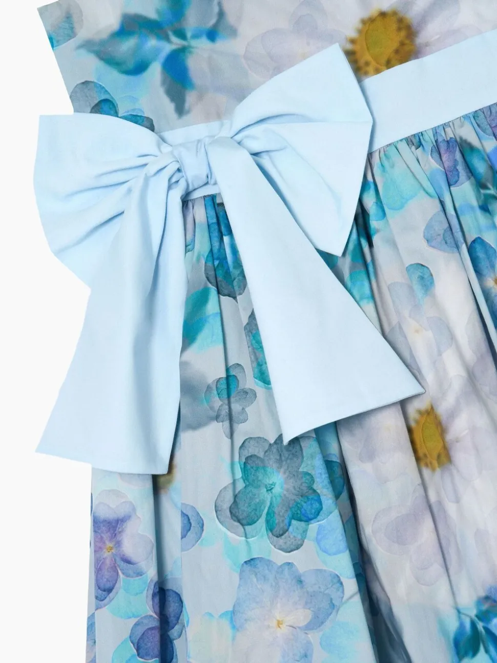 Angel & Rocket Blue Elisa Print Bow Back Dress