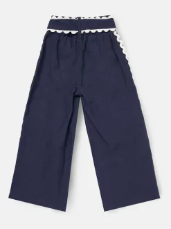 Angel & Rocket Blue Erica Linen Blend Trousers