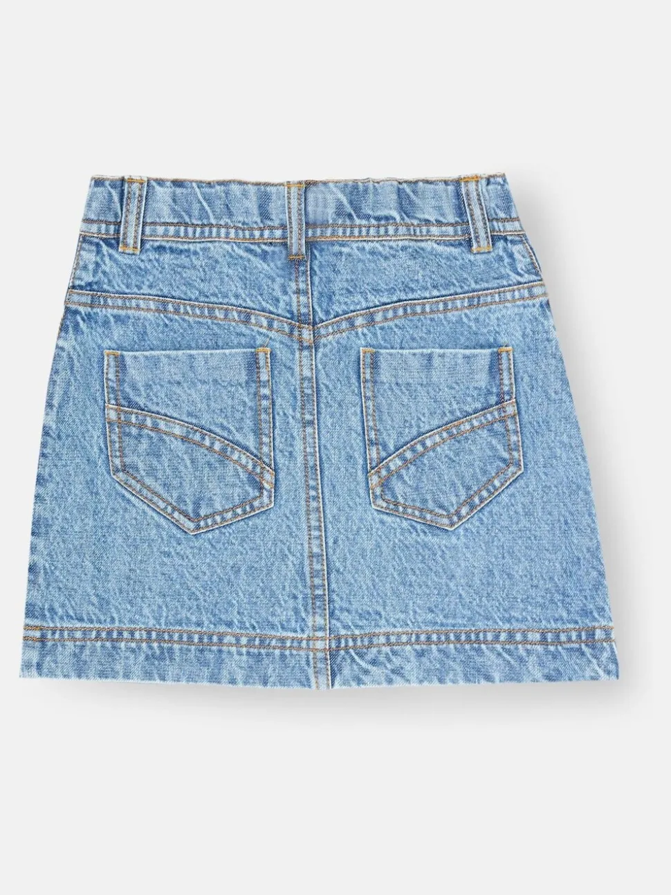 Angel & Rocket Blue Kendal Aysmmetric Waist Denim Mini Skirt