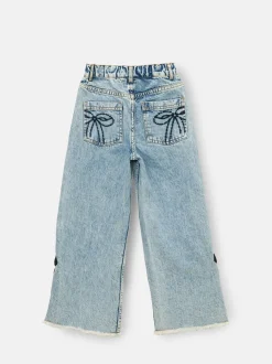 Angel & Rocket Blue Lena Bow Detail Straight Leg Jeans