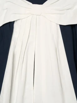Angel & Rocket Blue Libby Navy Bow Front Dress