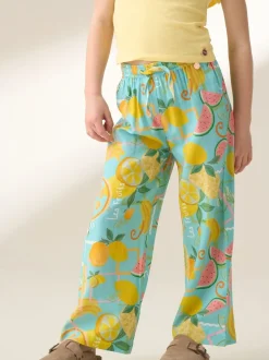 Angel & Rocket Blue Lyla Fruit Print Trousers