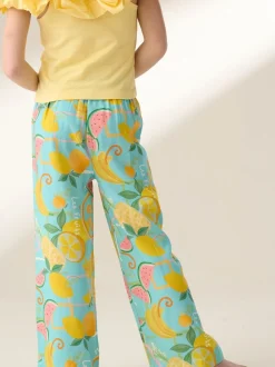 Angel & Rocket Blue Lyla Fruit Print Trousers