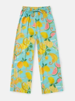 Angel & Rocket Blue Lyla Fruit Print Trousers