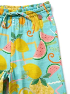 Angel & Rocket Blue Lyla Fruit Print Trousers