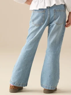 Angel & Rocket Blue Millie Embroidered Flared Denim Jeans