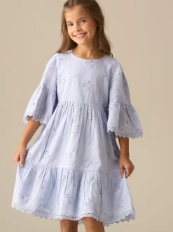 Angel & Rocket Blue Natalia Blue 3D Flower Dress