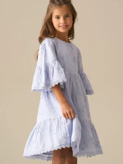 Angel & Rocket Blue Natalia Blue 3D Flower Dress