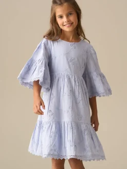 Angel & Rocket Blue Natalia Blue 3D Flower Dress