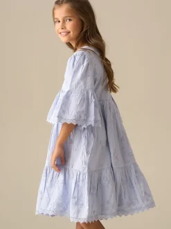 Angel & Rocket Blue Natalia Blue 3D Flower Dress