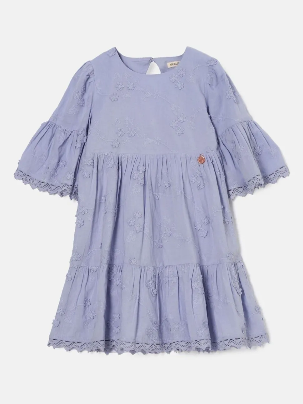 Angel & Rocket Blue Natalia Blue 3D Flower Dress