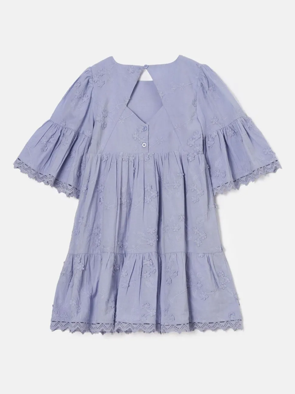 Angel & Rocket Blue Natalia Blue 3D Flower Dress