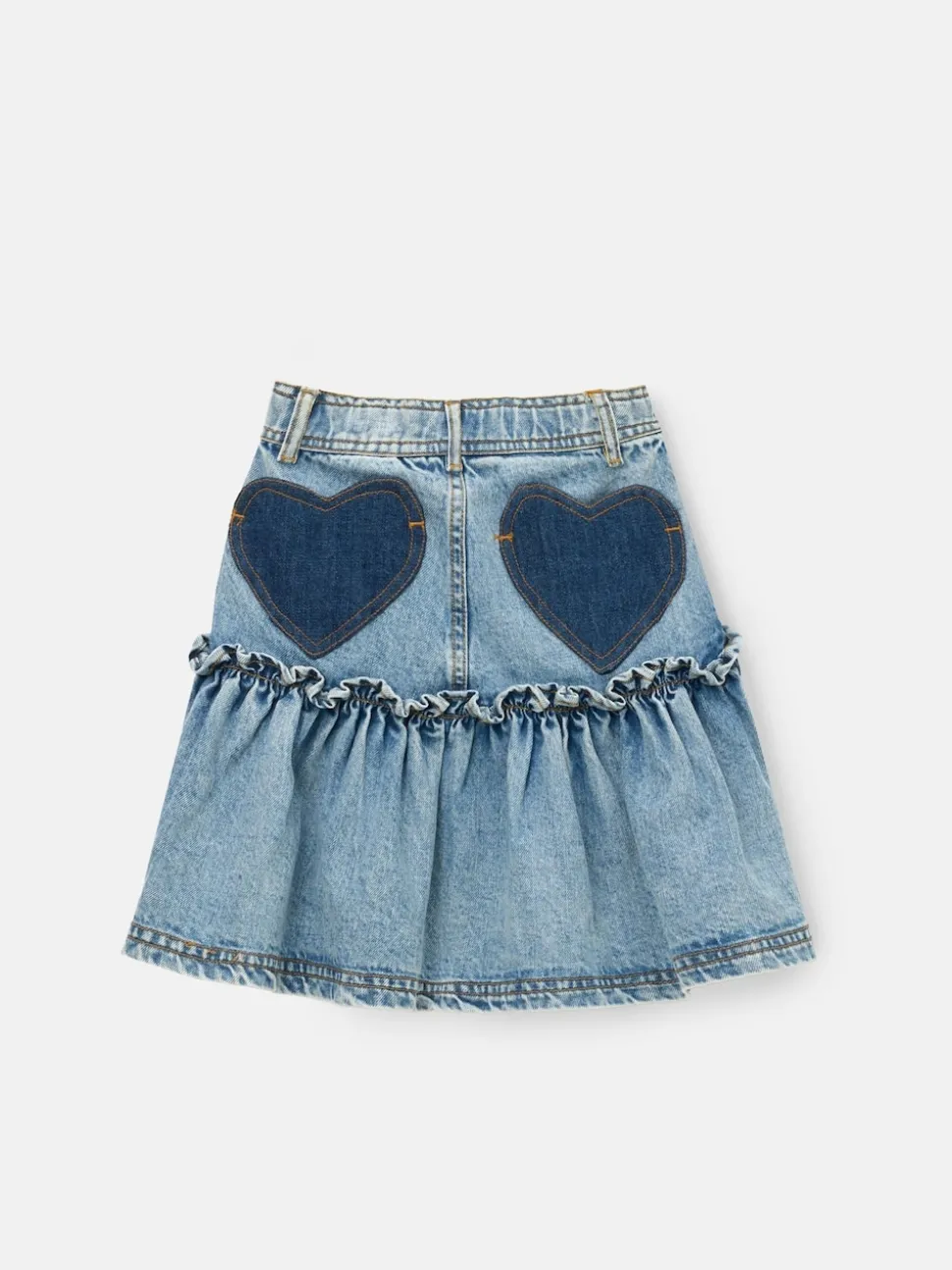 Angel & Rocket Blue Noemie Heart Pocket Denim Skirt