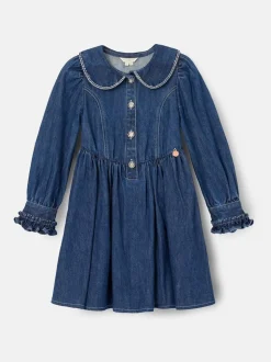 Angel & Rocket Blue Paige Diamonte Embellished Denim Dress