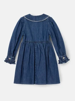 Angel & Rocket Blue Paige Diamonte Embellished Denim Dress