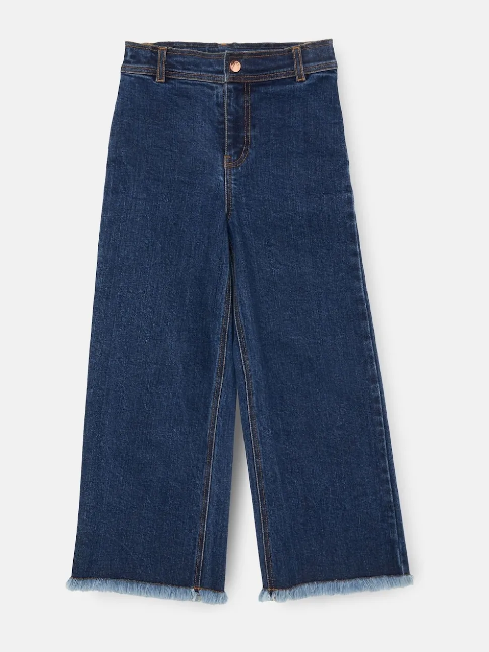 Angel & Rocket Blue Paloma Blue Heart Pocket Cropped Jeans