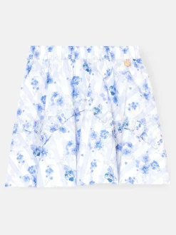 Angel & Rocket Blue Pia Floral Ruffle Detail Skirt