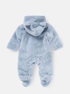 Angel & Rocket Blue Quinn Faux Fur Pramsuit