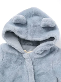 Angel & Rocket Blue Quinn Faux Fur Pramsuit