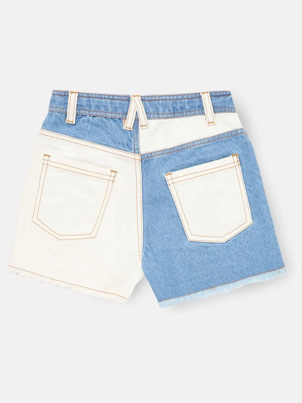 Angel & Rocket Blue Rafaela Contrast Wash Denim Shorts