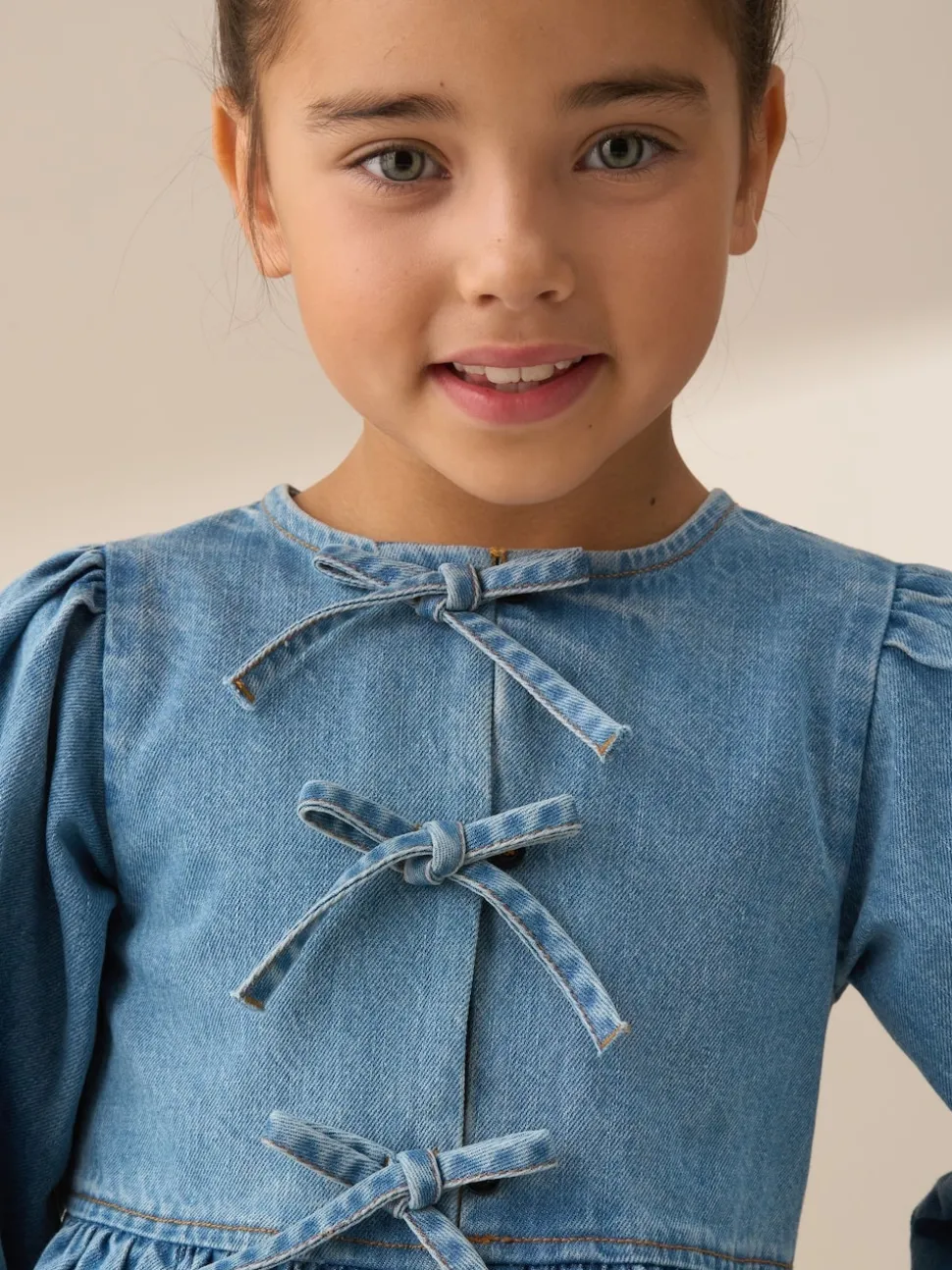 Angel & Rocket Blue Ria Broderie Tie Front Peplum Blouse