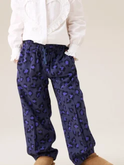 Angel & Rocket Blue Robyn Leopard Print Trousers