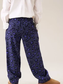 Angel & Rocket Blue Robyn Leopard Print Trousers
