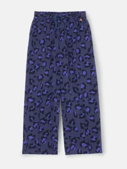 Angel & Rocket Blue Robyn Leopard Print Trousers
