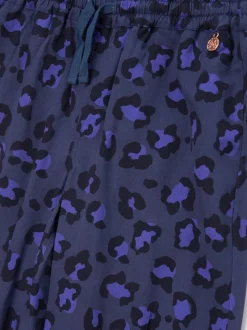 Angel & Rocket Blue Robyn Leopard Print Trousers