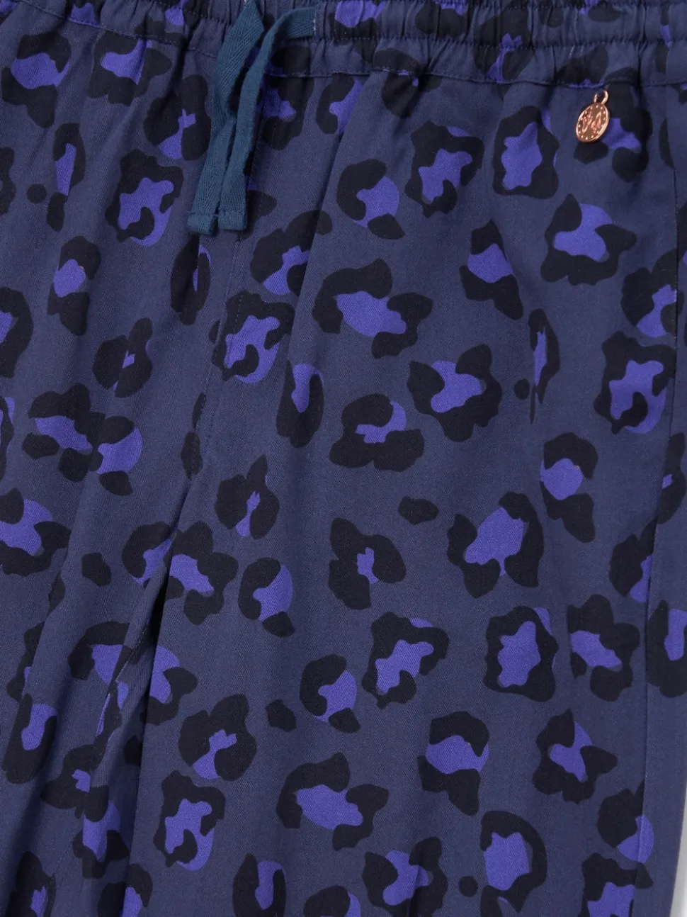 Angel & Rocket Blue Robyn Leopard Print Trousers