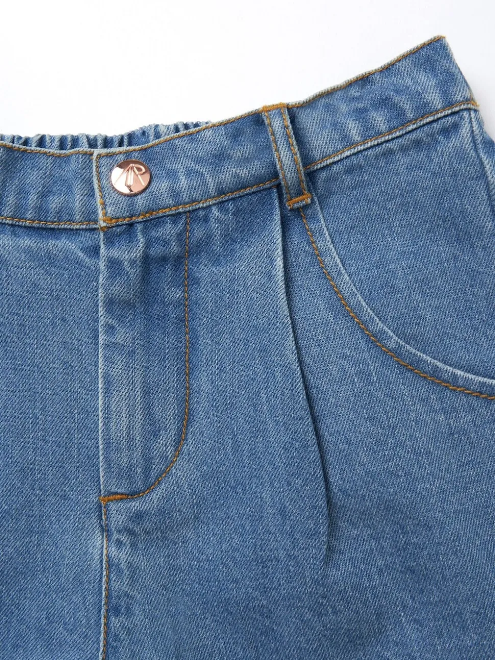 Angel & Rocket Blue Rochelle Denim 100% Cotton Shorts