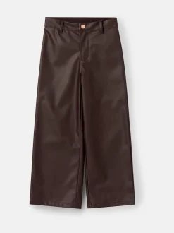 Angel & Rocket Brown Alana Faux Leather Trousers