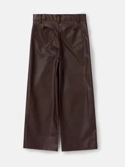 Angel & Rocket Brown Alana Faux Leather Trousers