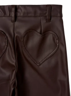 Angel & Rocket Brown Alana Faux Leather Trousers
