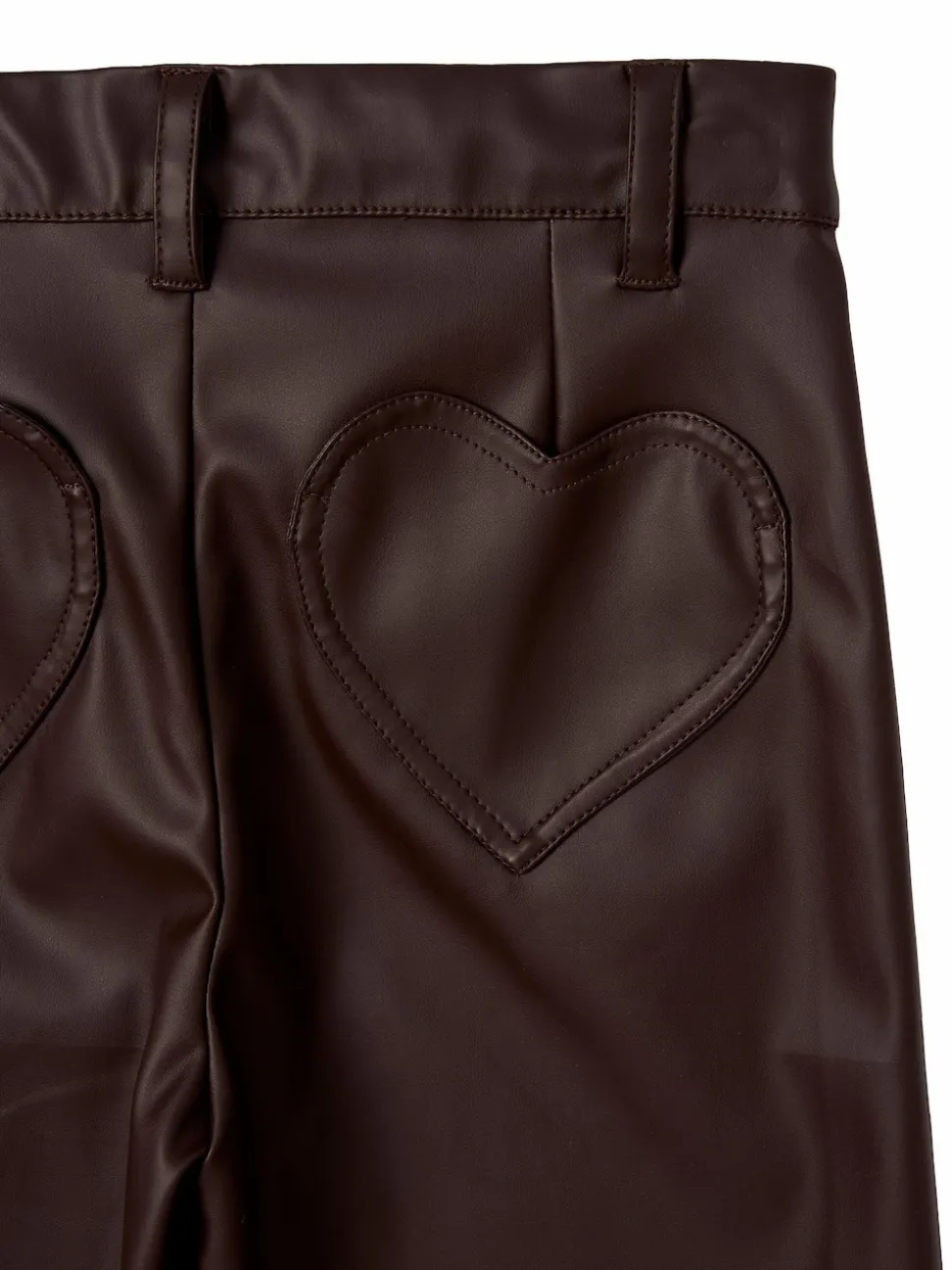 Angel & Rocket Brown Alana Faux Leather Trousers