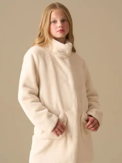 Angel & Rocket Cream Adaline Fur Coat