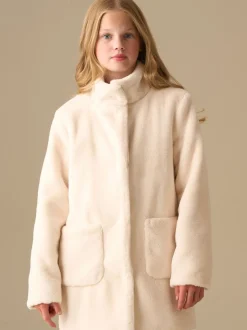 Angel & Rocket Cream Adaline Fur Coat