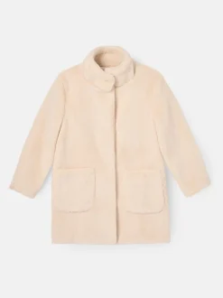 Angel & Rocket Cream Adaline Fur Coat
