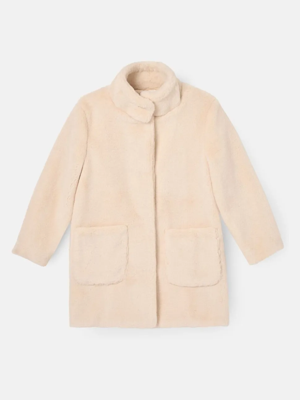 Angel & Rocket Cream Adaline Fur Coat